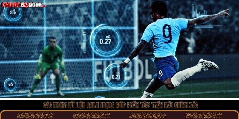 Các nhóm dữ liệu quan trọng giúp phân tích trận đấu chính xác